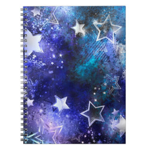 Space Background with Stars Notebook