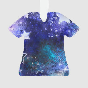 Space Background with Stars Ornament