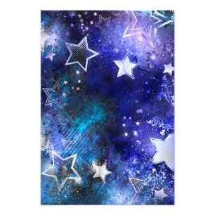 Space Background with Stars Photo Print