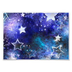 Space Background with Stars Photo Print