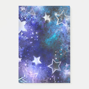 Space Background with Stars Post-it Notes