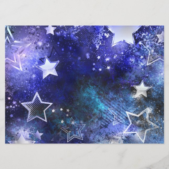 Space Background with Stars Program (Front)