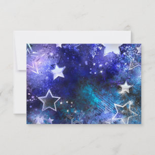 Space Background with Stars RSVP Card