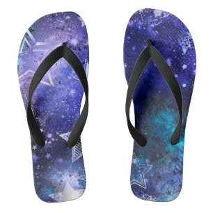 Space Background with Stars Thongs