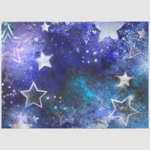 Space Background with Stars Tissue Paper