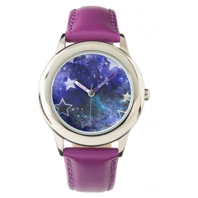 Space Background with Stars Watch (Front)