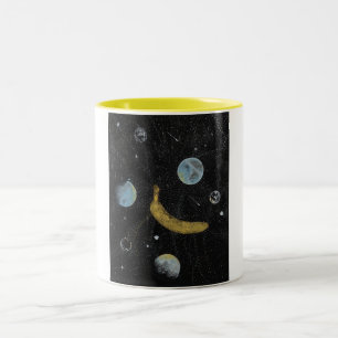 Space Banana Two-Tone Coffee Mug