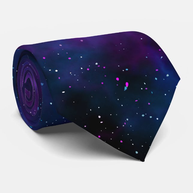 Space beautiful galaxy night starry  image tie (Rolled)
