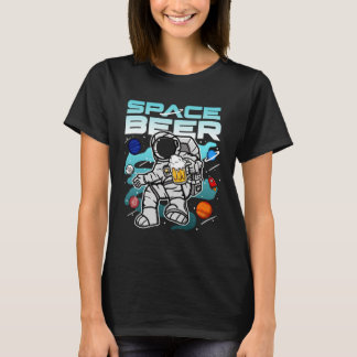 Space Beer Drinking Astronaut T-Shirt