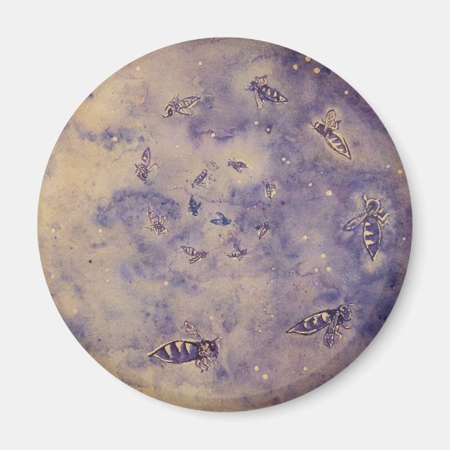 Space Bees Magnet (Front)