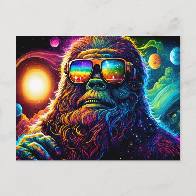 Space Bigfoot: A Wild Ride through the Galaxies Postcard (Front)