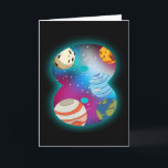 SPACE BIRTHDAY 8 8th Birthday Boy 8 Year Old Card<br><div class="desc">The 8th Birthday SPACE BIRTHDAY 8 Boy Gift 8 Year Old! For son,  nephew,  grandchild and kids! A space birthday party,  8th birthday shirt,  8th birthday gift,  8 year old,  or 8th birthday present!</div>
