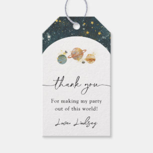 Space Birthday Favour Tag Space Party