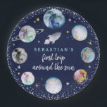 Space Birthday Party  First Trip Around The Sun Paper Plate<br><div class="desc">Space Birthday Party First Trip Around The Sun Paper Plate</div>
