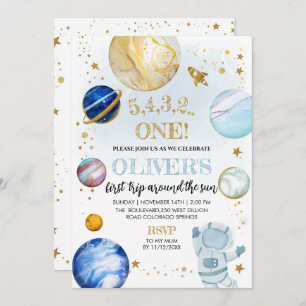 Space Birthday Party Invitation