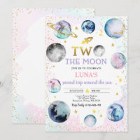Space Birthday Party Two The Moon 2nd Birthday