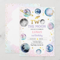 Space Birthday Party Two The Moon 2nd Birthday