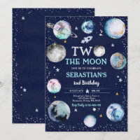 Space Birthday Party Two The Moon Boy 2nd Birthday