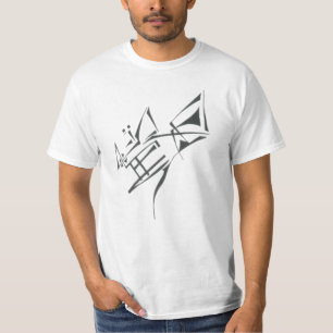 Space Black White Abstract Tribal Tattoo Art T-Shirt