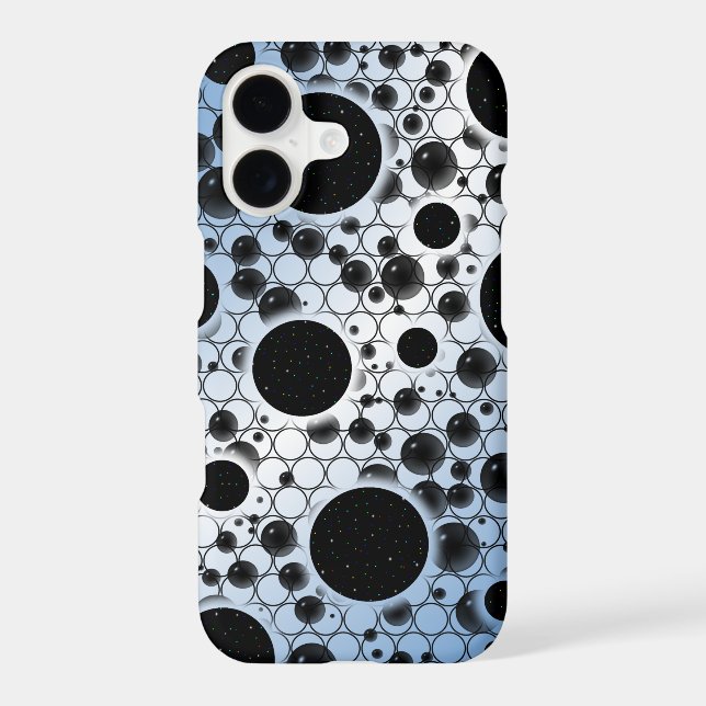 Space Bubble Spots - Blue/White (Back)