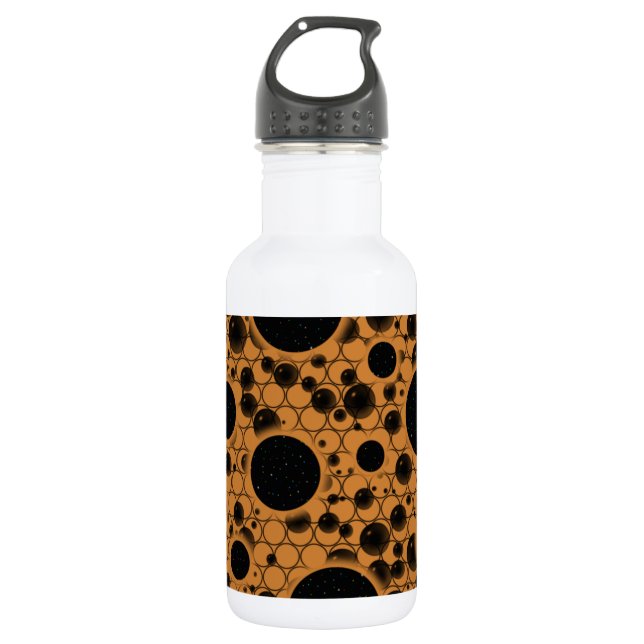 Space Bubble Spots - Bronze 532 Ml Water Bottle (Front)