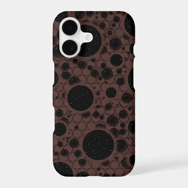 Space Bubble Spots - Brown (Back)