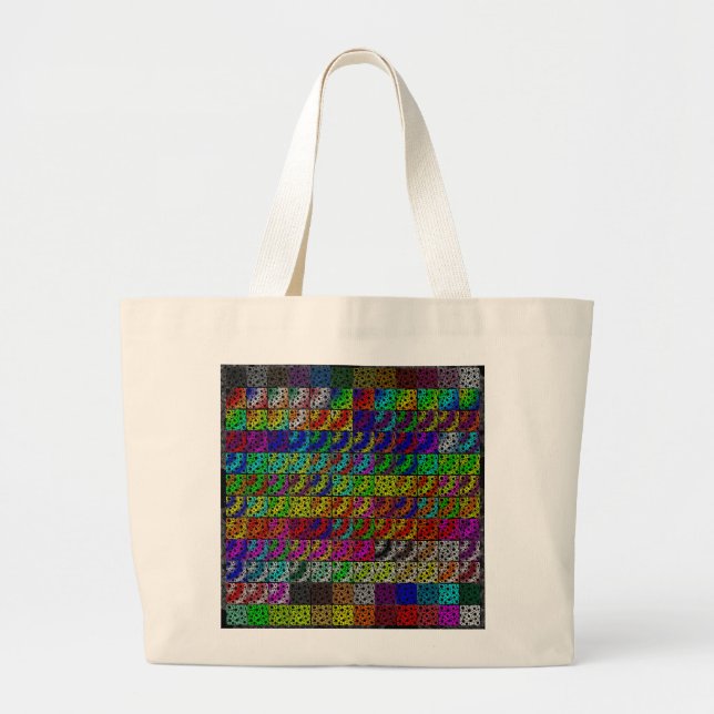 Space Bubble Spots Collection Large Tote Bag (Front)
