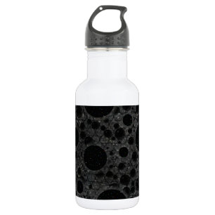 Space Bubble Spots - Glitter Black 532 Ml Water Bottle