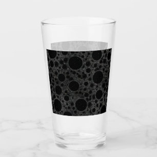Space Bubble Spots - Glitter Black Glass