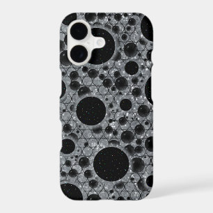 Space Bubble Spots - Glitter Silver