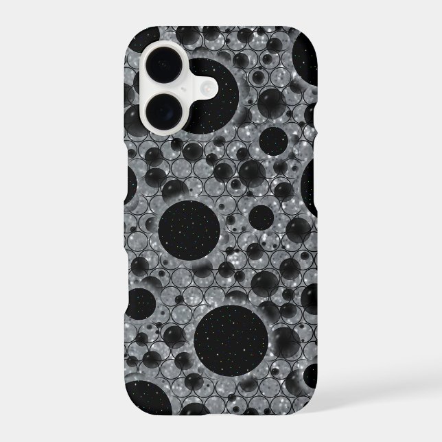 Space Bubble Spots - Glitter Silver (Back)