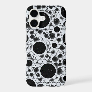 Space Bubble Spots - Glitter White
