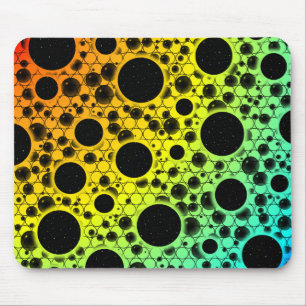Space Bubble Spots - Heat ROYCB Mouse Pad