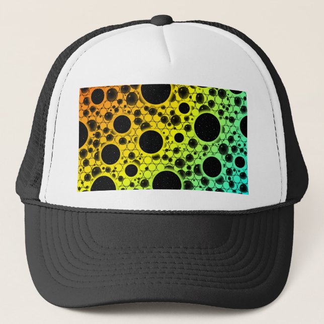 Space Bubble Spots - Heat ROYCB Trucker Hat (Front)