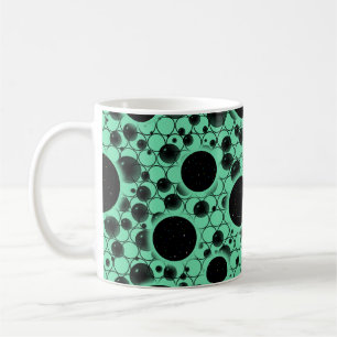 Space Bubble Spots - Mint Coffee Mug