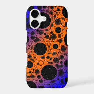 Space Bubble Spots - Orange/Blue