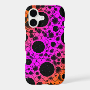 Space Bubble Spots - Pink/Orange