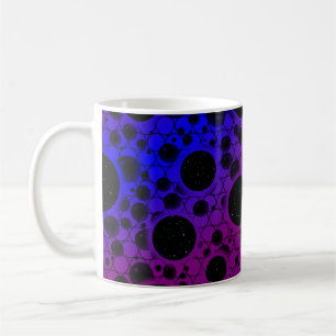 Space Bubble Spots - Purple/Blue Coffee Mug