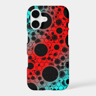 Space Bubble Spots - Red/Cyan