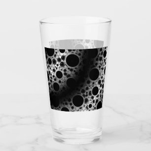 Space Bubble Spots - White/Black Glass