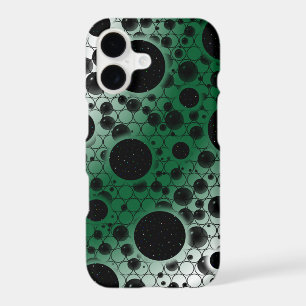 Space Bubble Spots - White/Forest