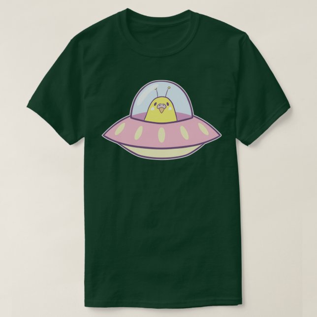 Space Budgie T-Shirt (Design Front)