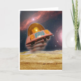 Space Buggy Folded Greeting Card