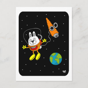 Space Bunny Postcard