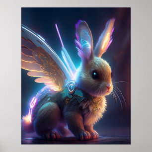 Space Bunny Poster
