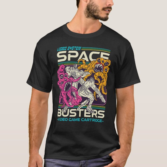 Space busters video game T-Shirt (Front)