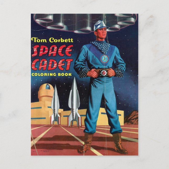 Space Cadet Colouring Book Postcard (Front)