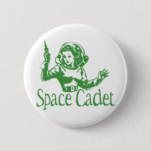 Space Cadet Green 6 Cm Round Badge