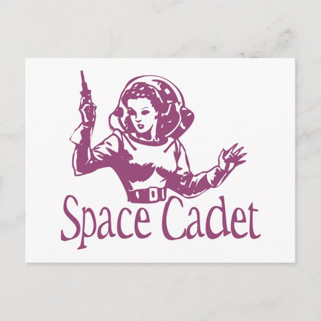 Space Cadet Pink Postcard (Front)