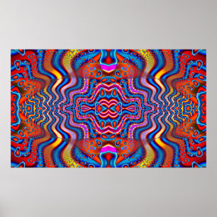 Space Cadet Science Fiction Abstract Poster